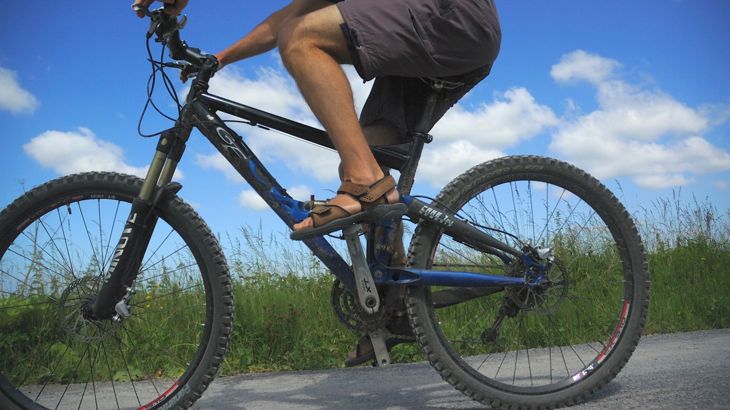 cycling in the cummer sunshine
