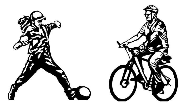 Illustrations of the heroes being celebrated in Southampton through Walk Wheel Cycle Trust's Portrait Benches project