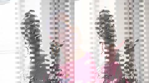 Jools Walker talking at Women and Cycling Event in Scotland. 