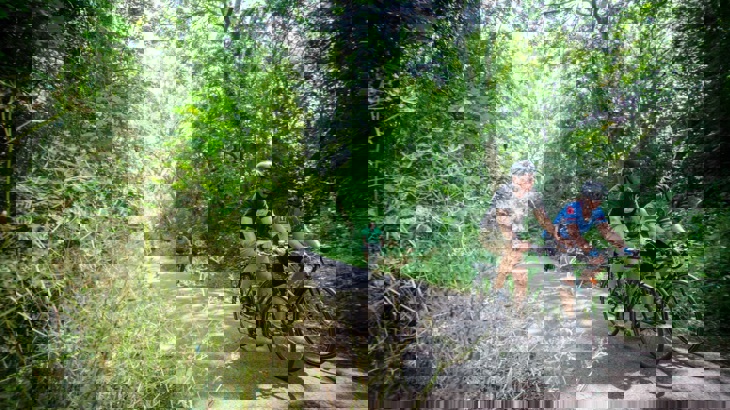 Two People Ride Along The LEJOG Route