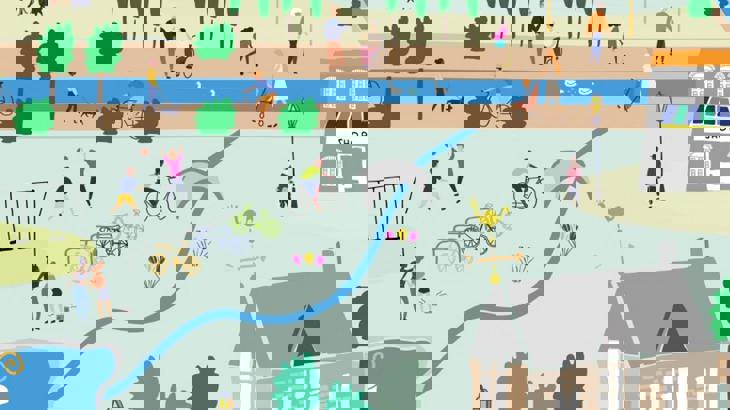 illustration of a 20 minute neighbourhood